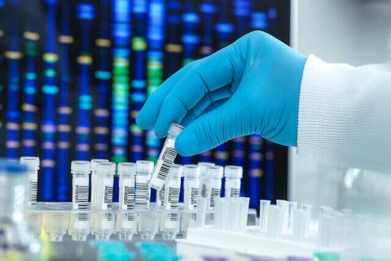 Scientist performing tests in a lab