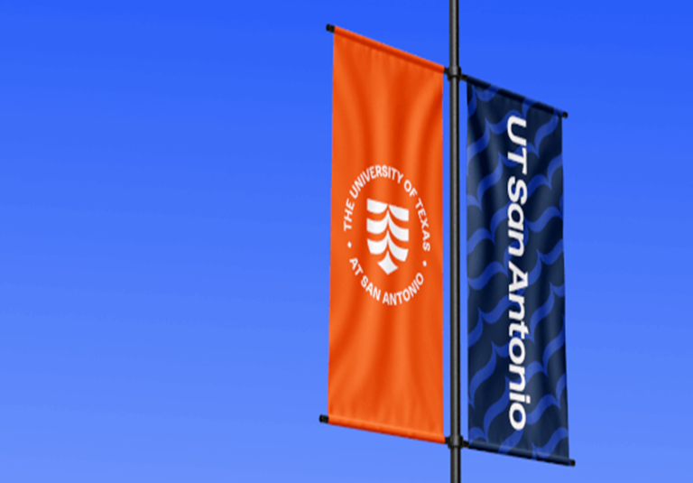 UT San Antonio flags
